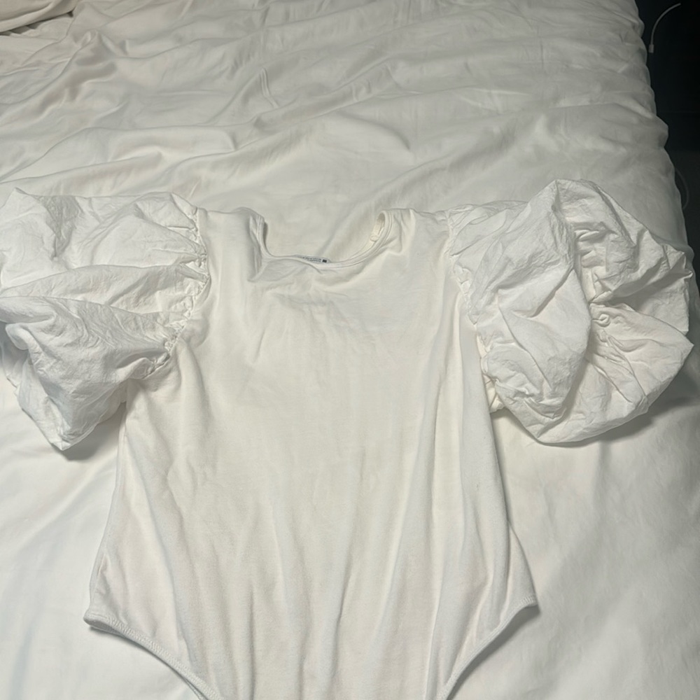 Zara puff sleeve body suit